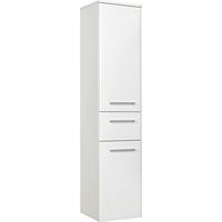 MIDISCHRANK 30/141/33 cm  - Weiss Hochglanz/Chromfarben, Konventionell, Glas/Holzwerkstoff (30/141/33cm) - Xora