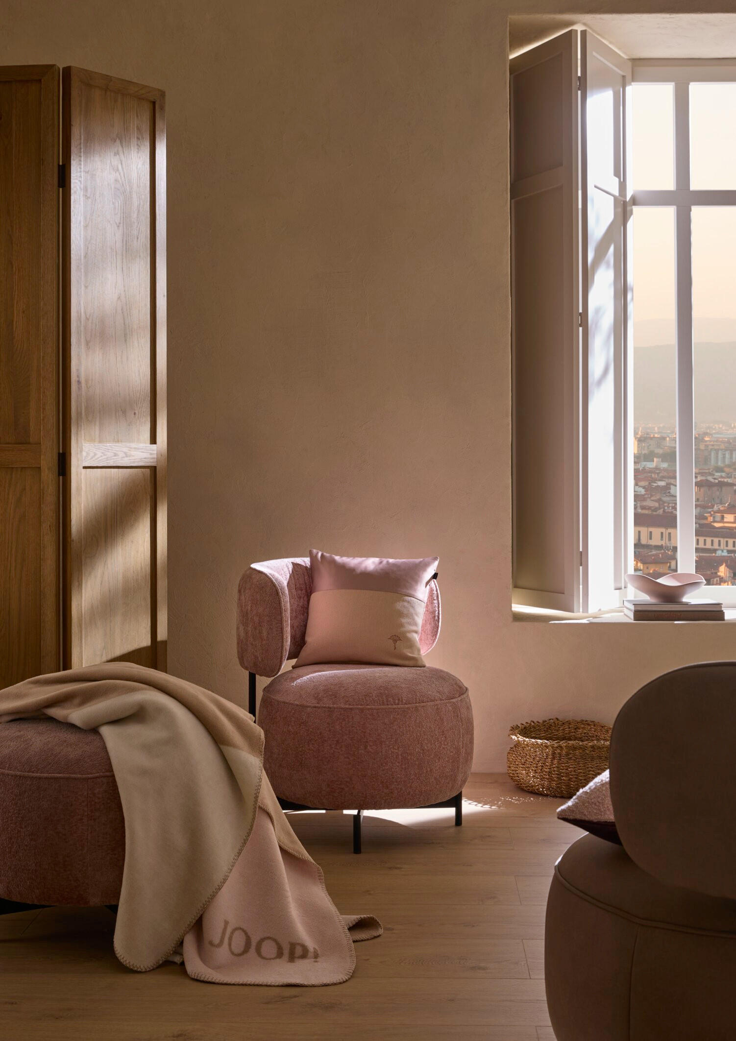 WOHNDECKE Split 150/200 cm  - Hellrosa, Basics, Textil (150/200cm) - Joop!