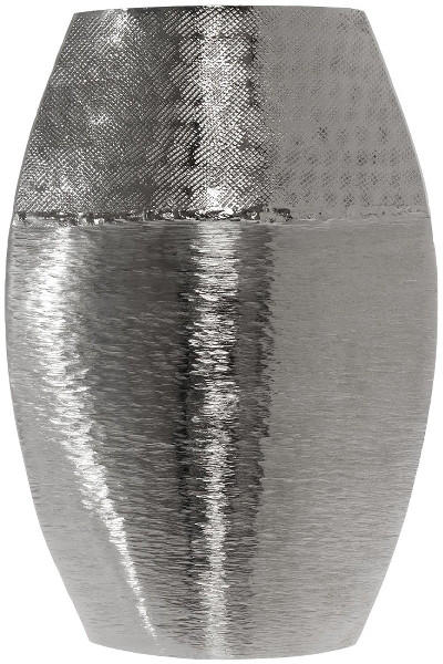 VASE VALERIO 30 cm  - Silberfarben, Basics, Metall (20/30/7cm)