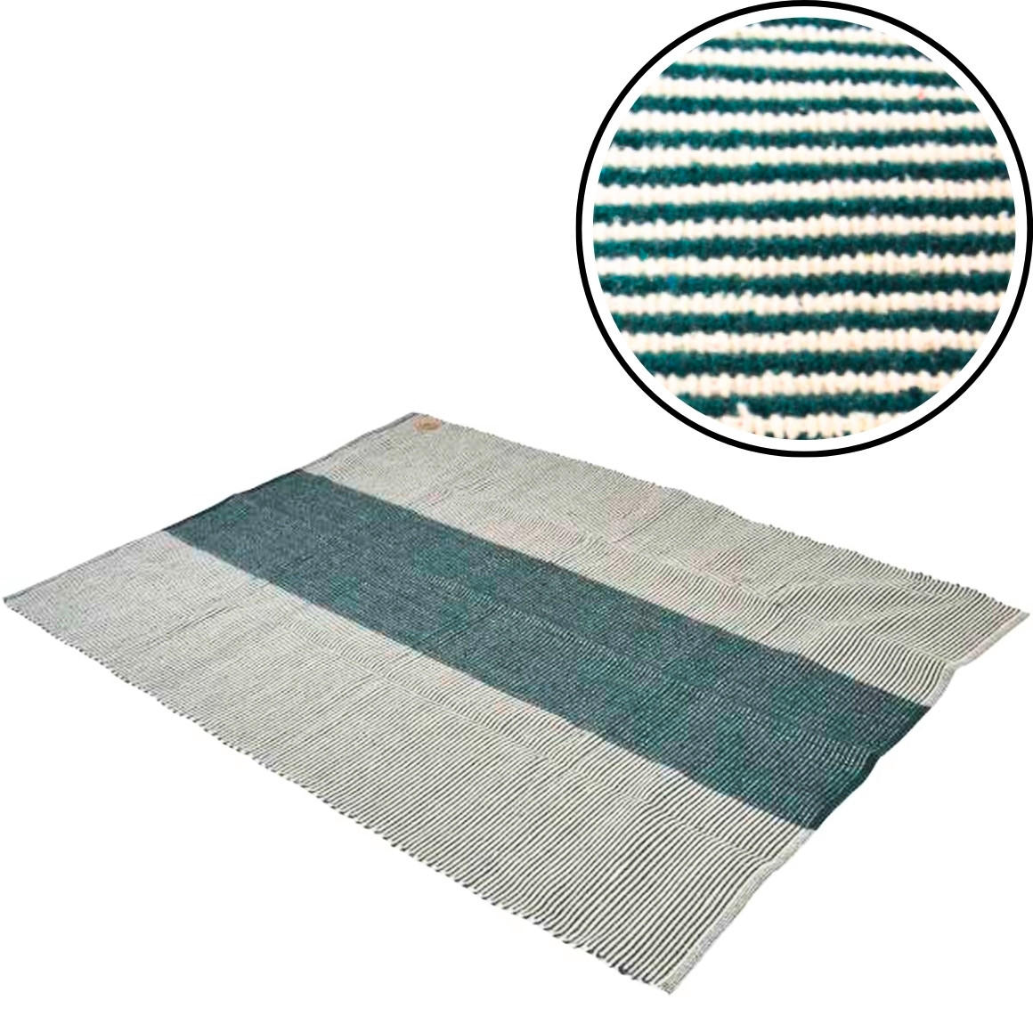 PREPROGA      140/200 cm    tkano  smaragdno zelena  - smaragdno zelena, Basics, tekstil (140/200cm)