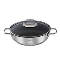 SERVIERPFANNE ELEGANCE 28 cm  - Schwarz, Basics, Metall (28cm) - Rösle