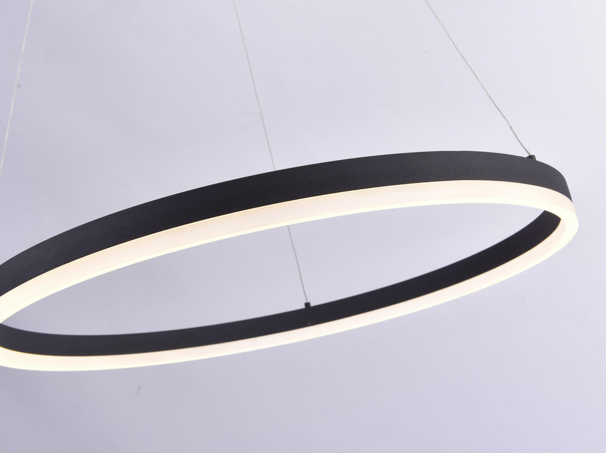 LED-HÄNGELEUCHTE 60/60/120 cm  - Anthrazit, Design, Kunststoff/Metall (60/60/120cm)