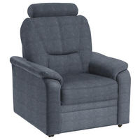 FERNSEHSESSEL Chenille Blaugrau  - Blaugrau/Schwarz, Konventionell, Kunststoff/Textil (90/96/89cm) - Beldomo Comfort