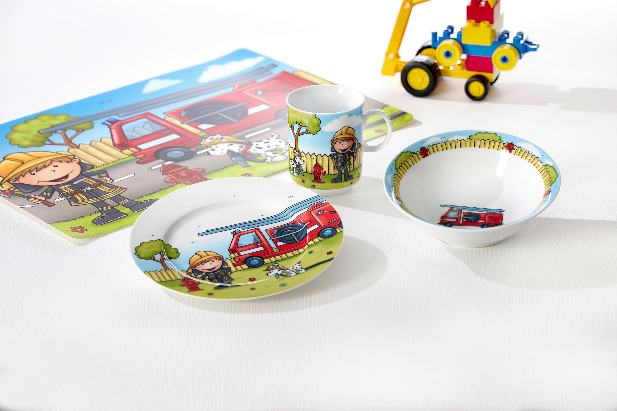 TISCHSET Feuerwehrmann Kunststoff Multicolor 45/30 cm  - Multicolor, KONVENTIONELL, Kunststoff (45/30cm) - Ritzenhoff Breker