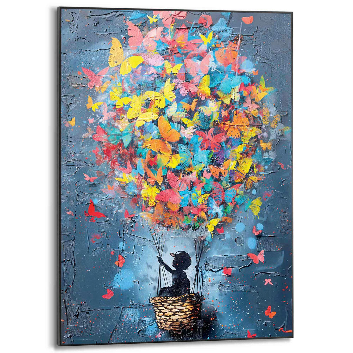 BILD 50/70 cm  - Blau, Trend, Holzwerkstoff (50/70cm) - Reinders!