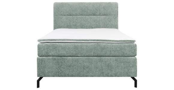 BOXSPRINGBETT 140/200 cm  in Jadegrün  - Jadegrün/Schwarz, Design, Textil/Metall (140/200cm) - Esposa