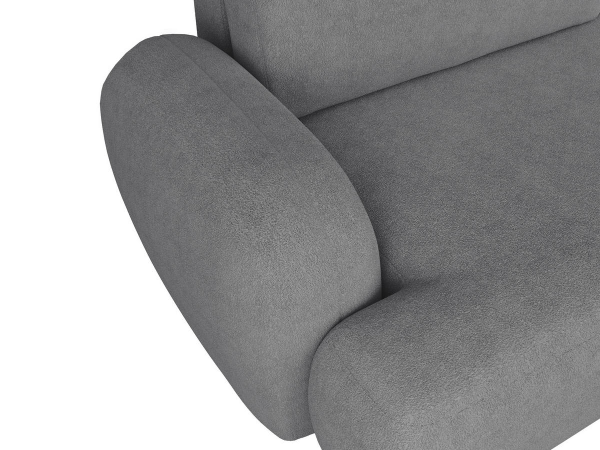 2-SITZER-SOFA Sevilla Plus in Bouclé Dunkelgrau  - Dunkelgrau/Schwarz, Design, Kunststoff/Textil (210/92/110cm) - MID.YOU