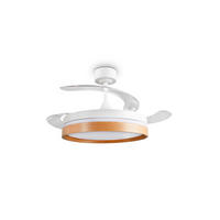 DECKENVENTILATOR - Klar/Braun, Design, Kunststoff/Metall (106/42cm)