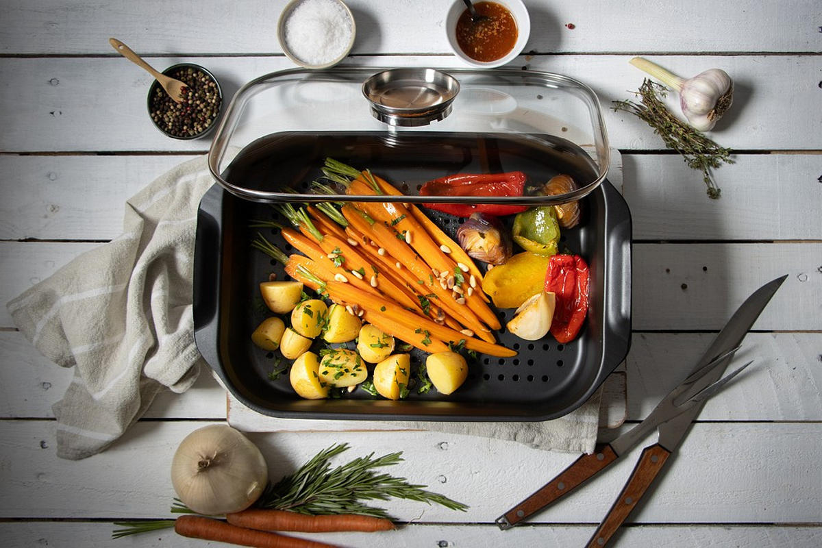 BRÄTER Bräter 7 L  - Transparent/Schwarz, Basics, Glas/Metall (27/14/40,5cm) - ELO