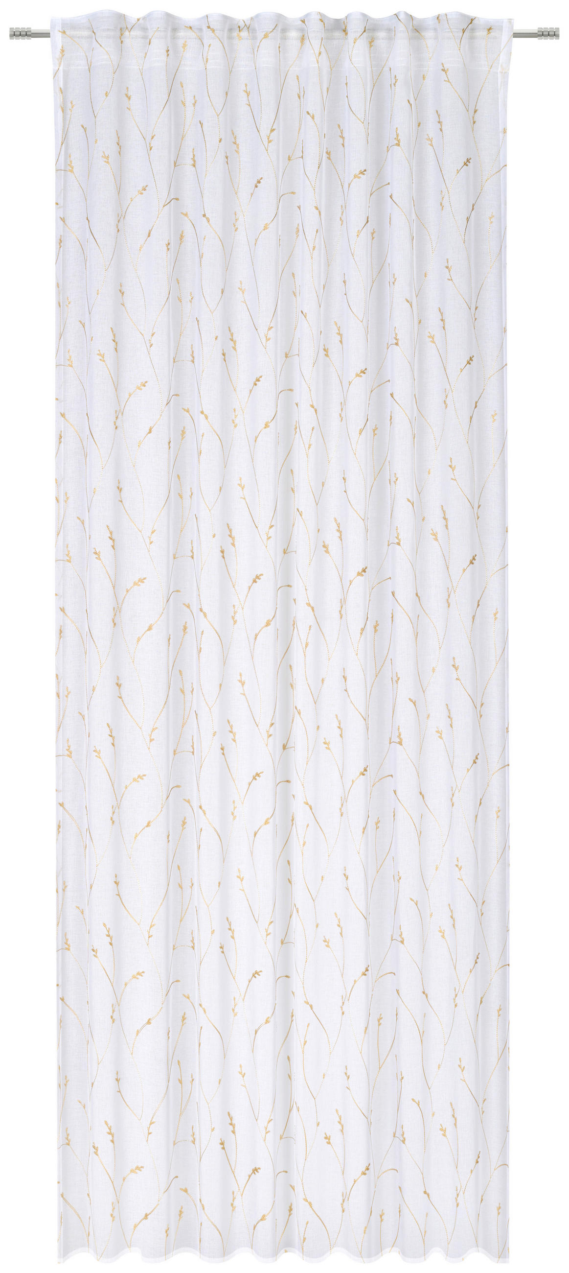 FERTIGVORHANG transparent  - Creme, KONVENTIONELL, Textil (135/245cm) - Esposa