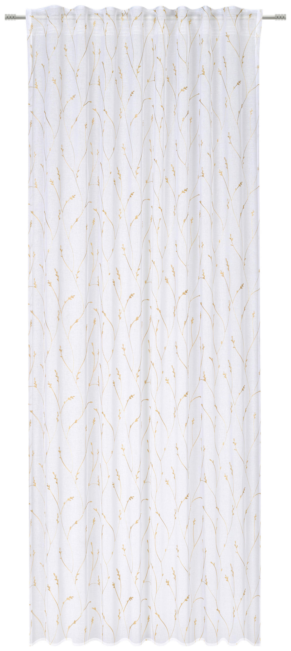FERTIGVORHANG transparent  - Creme, KONVENTIONELL, Textil (135/245cm) - Esposa