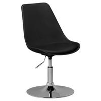 MLADINSKI VRTLJIVI STOL tekstil črna  - barve kroma/črna, Moderno, kovina/umetna masa (46/88/46cm) - MID.YOU