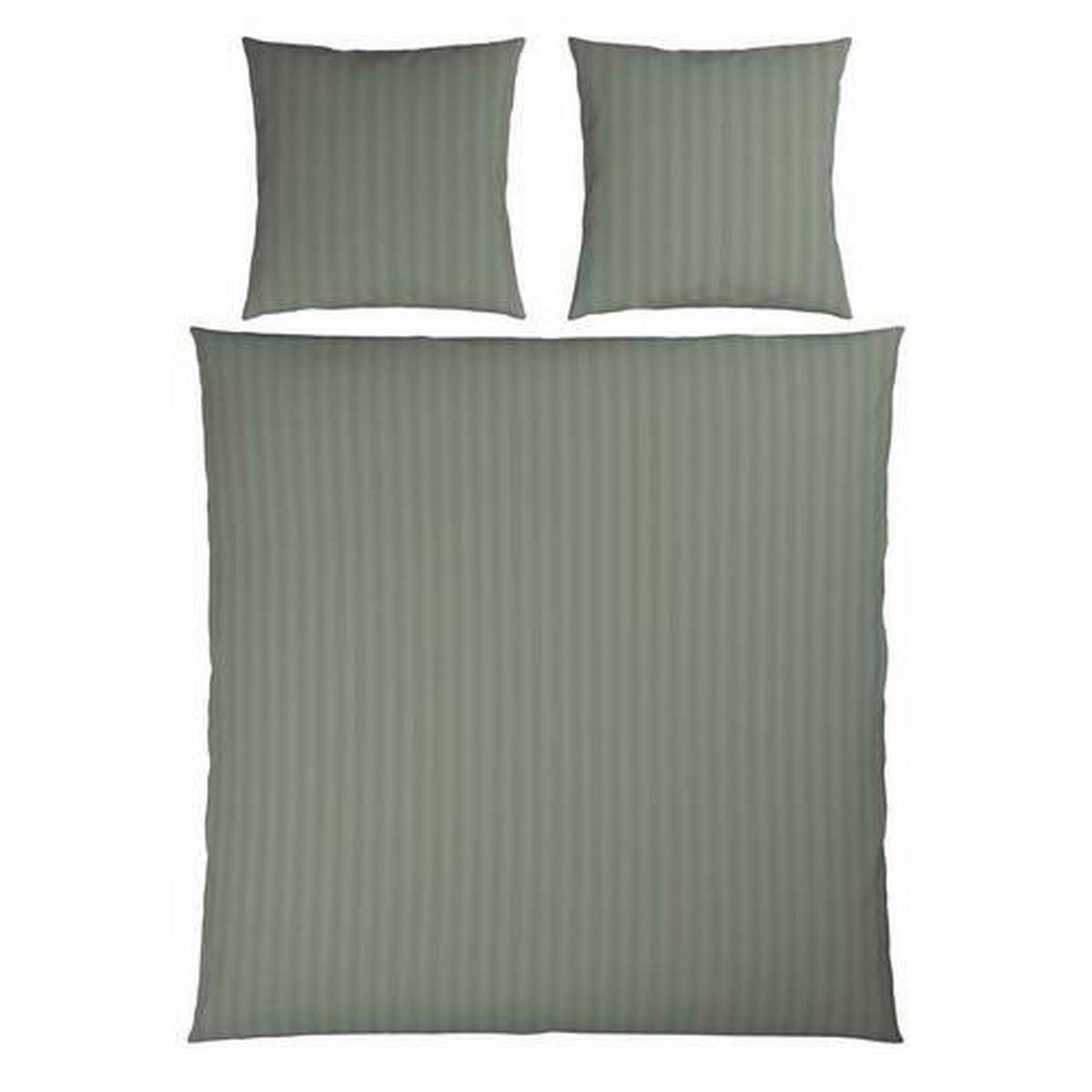 BETTWÄSCHE 3-teilig Dobby Satin 200/200 cm  - Mintgrün, KONVENTIONELL, Textil (200/200cm) - Novel