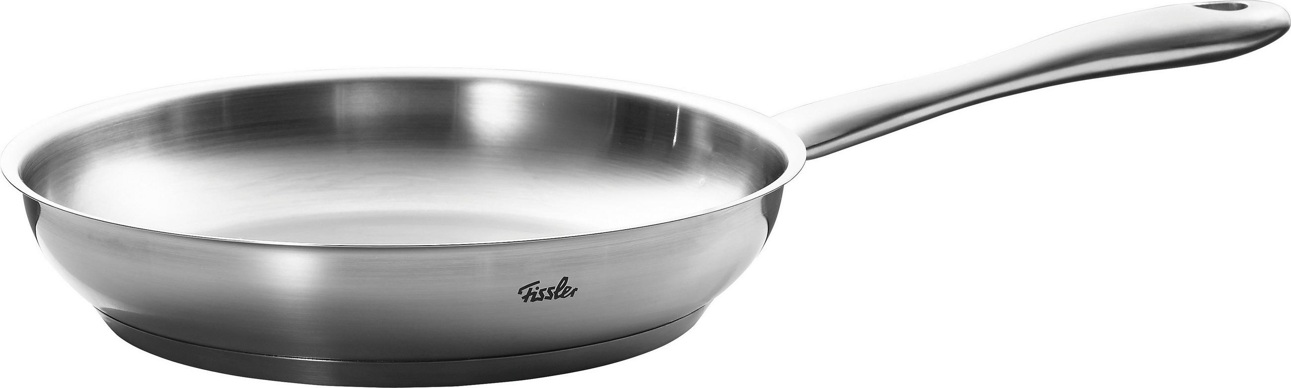 PÁNEV  24 cm  - barvy stříbra, Basics, kov (24cm) - Fissler