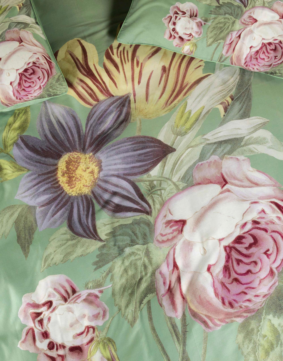 BETTWÄSCHE Madia Satin 135/200 cm  - Grün, KONVENTIONELL, Textil (135/200cm) - Essenza