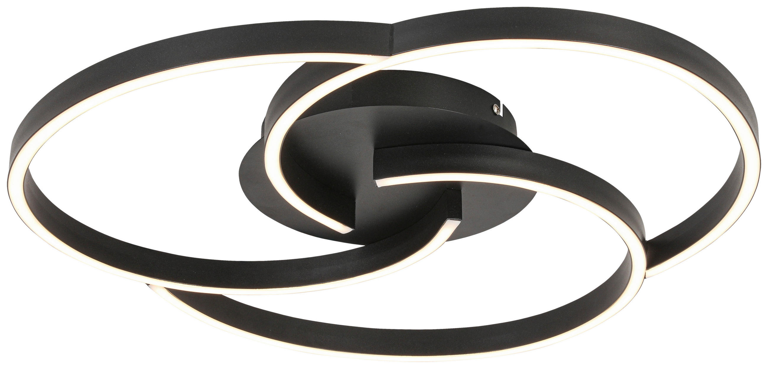 LED SVJETILJKA STROPNA - crna, Trend, metal/plastika (50/7,5cm) - Novel