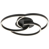 LED SVJETILJKA STROPNA  - crna, Trend, metal/plastika (50/7,5cm) - Novel