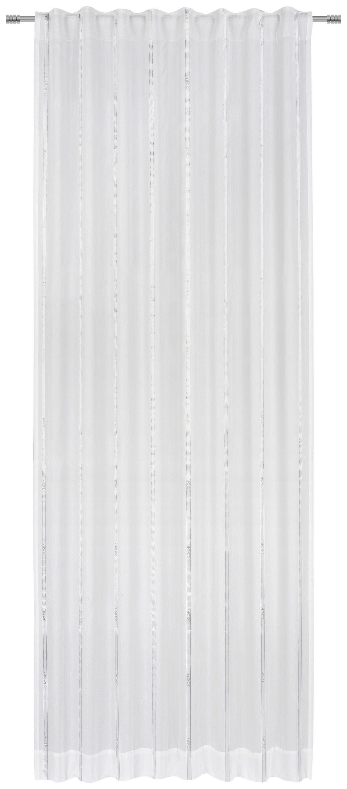 FERTIGVORHANG  transparent   130/250 cm  - Naturfarben/Weiß, Design, Textil (130/250cm) - Joop!