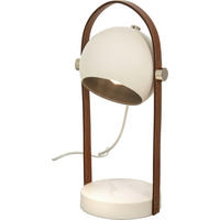 BORDSLAMPA 19/38/15 cm   - vit/kromfärg, Design, metall/textil (19/38/15cm) - Best Price