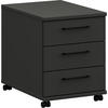 ROLLCONTAINER Graphitfarben  - Anthrazit/Graphitfarben, Design, Holzwerkstoff/Metall (42,6/54,3/60cm) - Cantus