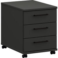 ROLLCONTAINER 42,6/54,3/60 cm  - Anthrazit/Graphitfarben, Design, Holzwerkstoff/Metall (42,6/54,3/60cm) - Cantus