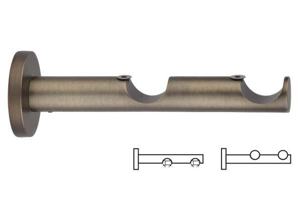 TRÄGER  - Bronzefarben, Basics, Metall (16,5/5,3cm) - Homeware