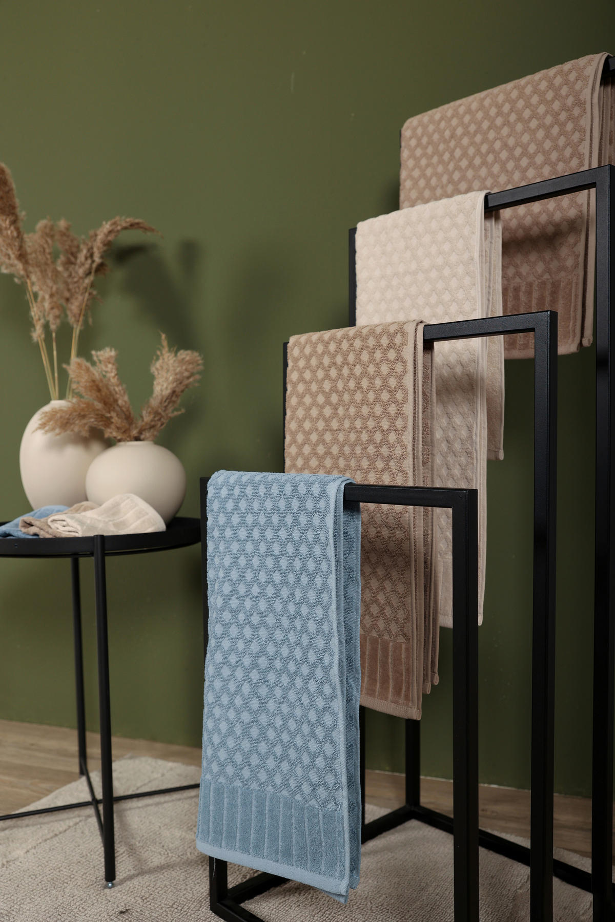 DUSCHTUCH 70/140 cm  - Blau, Basics, Textil (70/140cm) - Dieter Knoll