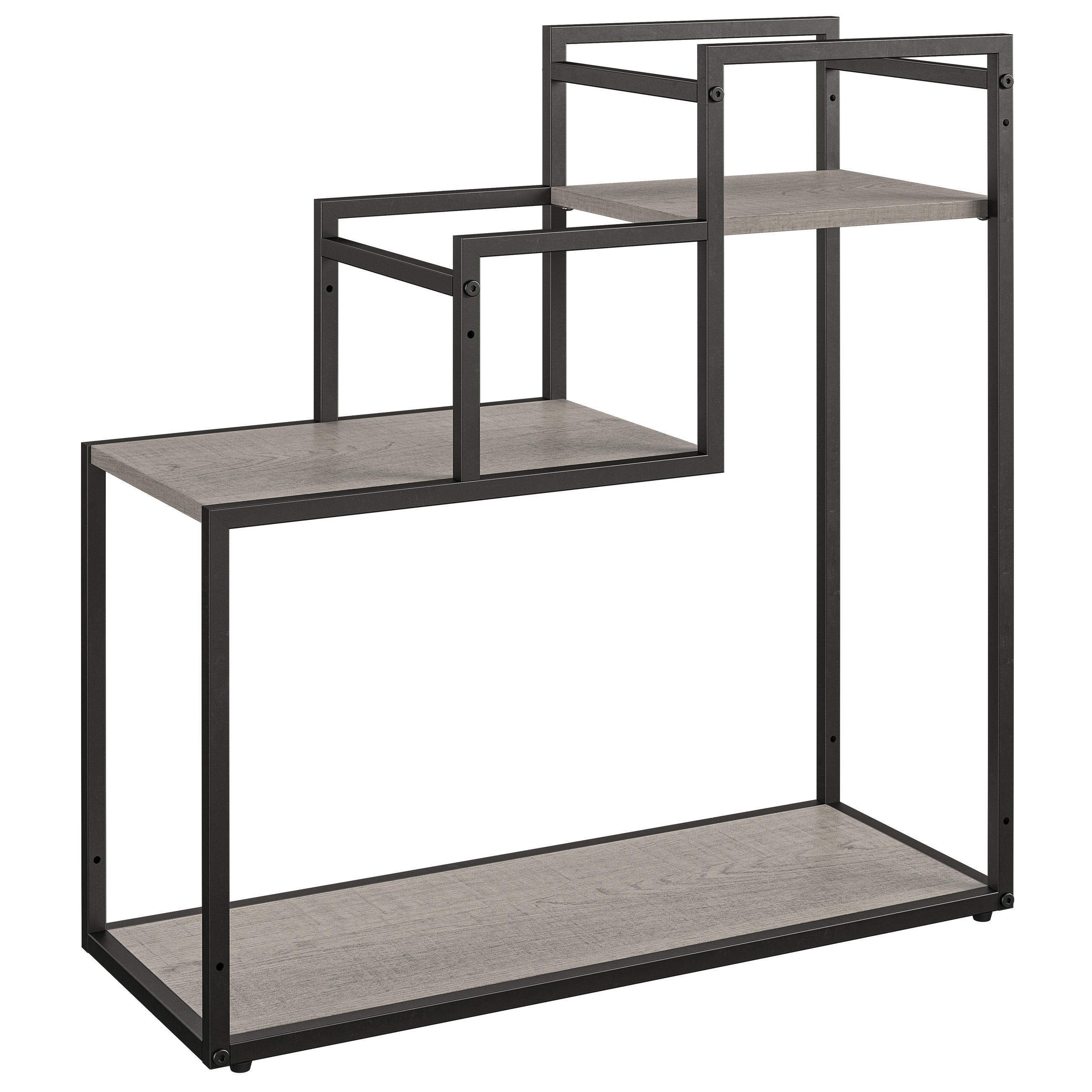 BLUMENSTÄNDER Metall  - Schwarz/Naturfarben, Design, Metall (58/58/23cm) - MID.YOU