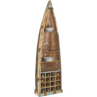 BOOTSREGAL  58/205/45 cm Braun  - Braun, Lifestyle, Holz (58/205/45cm) - Landscape