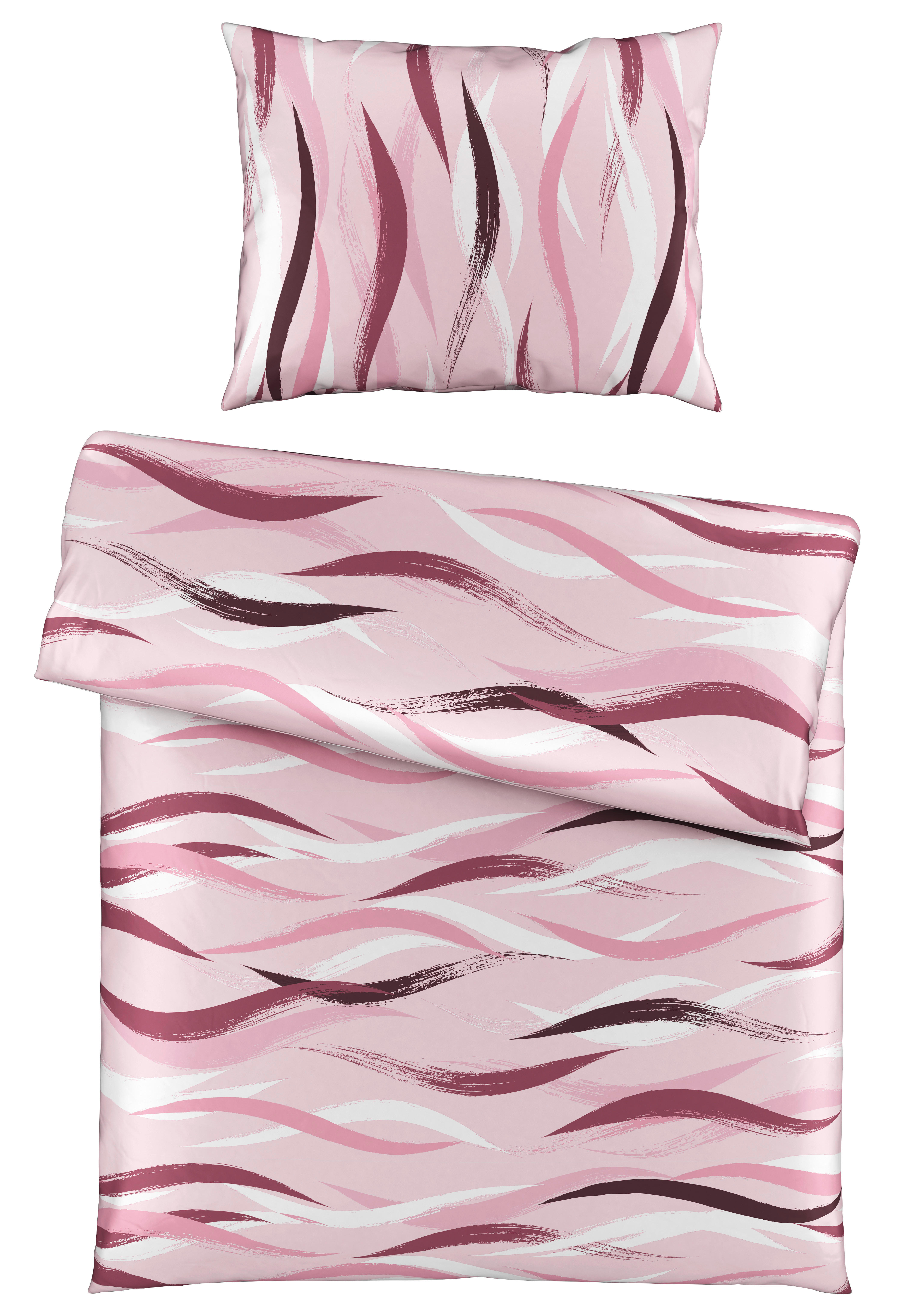 POSTEĽNÁ BIELIZEŇ, mikrovlákno, ružová, 140/200 cm - ružová, Konventionell, textil (140/200cm) - Boxxx