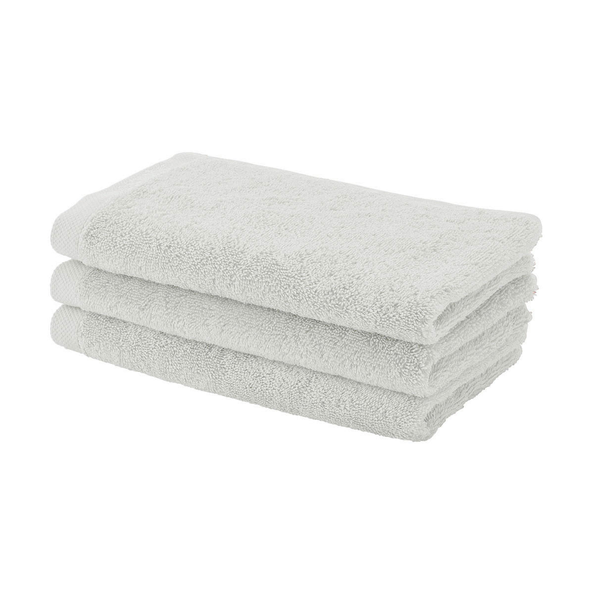 GÄSTETUCH London Hellgrau 3-teilig 30/50 cm  - Hellgrau, Basics, Textil (30/50cm) - Aquanova