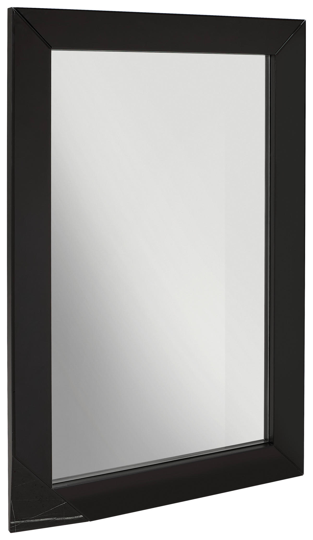 WANDSPIEGEL 80/120/4,5 cm    in rechteckig  - Schwarz, Trend, Glas/Holzwerkstoff (80/120/4,5cm) - Xora