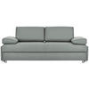 SCHLAFSOFA in Textil Grau  - Chromfarben/Grau, Design, Textil/Metall (212/84/100cm) - Bali