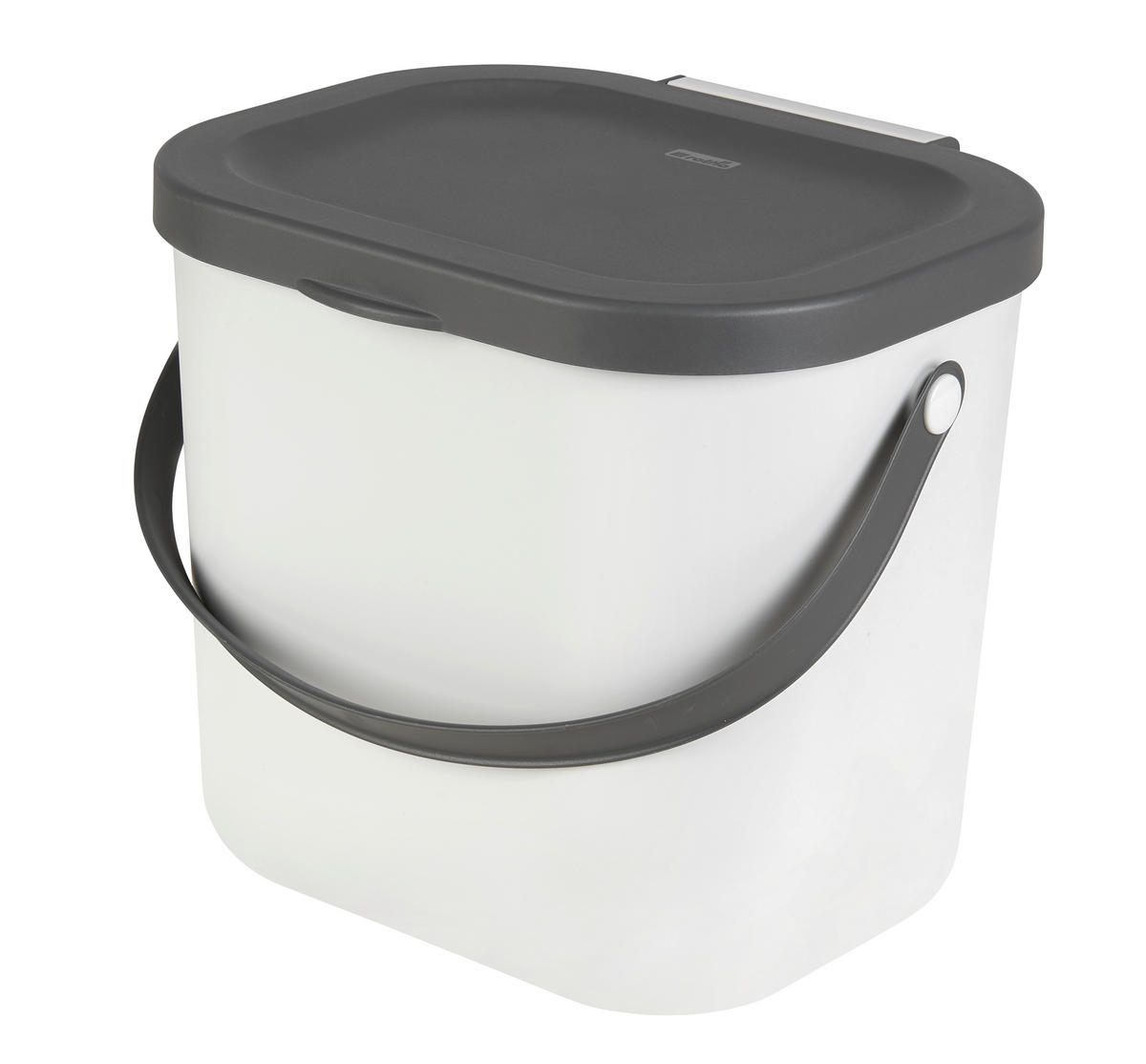 KÔŠ NA ODPADKY  6 l - biela, Basics, plast (23,5/20/20,8cm) - Rotho