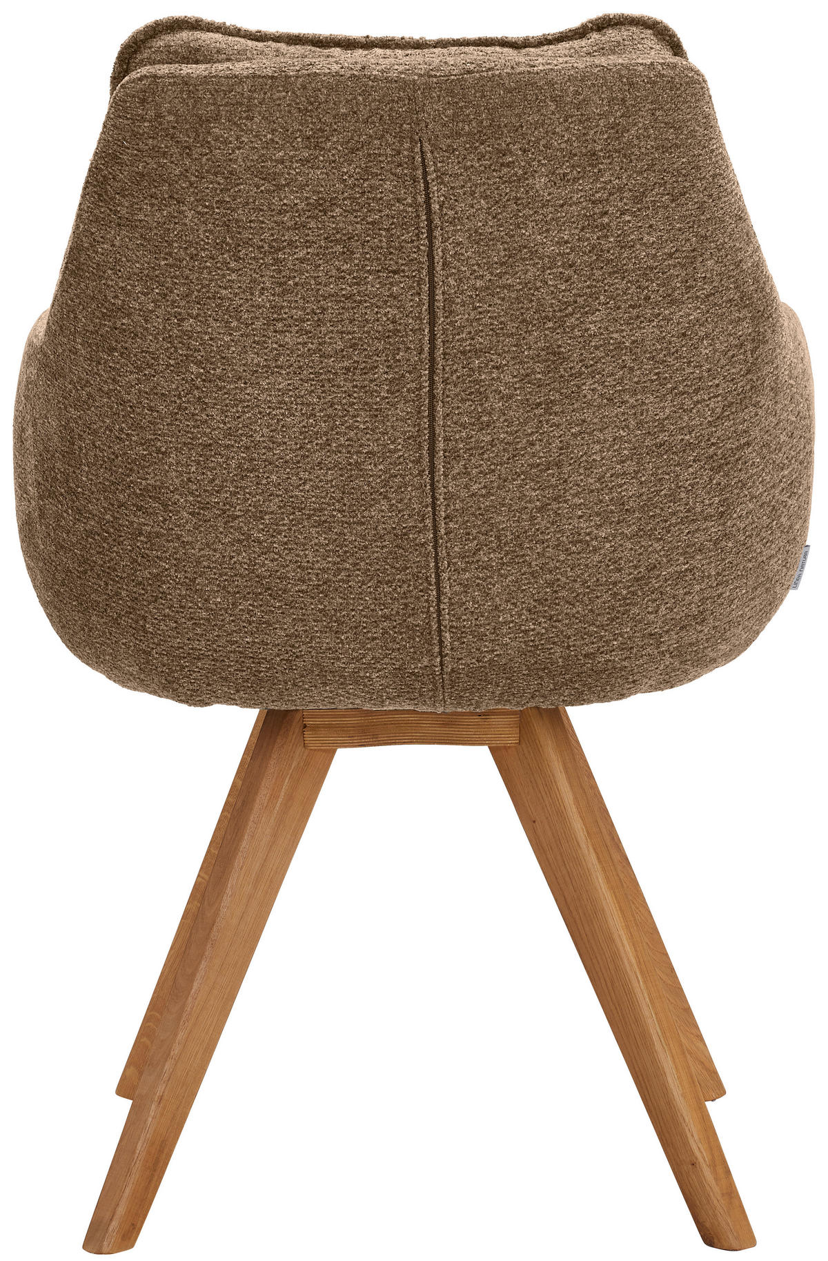 ARMLEHNSTUHL  in Chenille  - Eichefarben/Braun, KONVENTIONELL, Holz/Textil (59/86/69,5cm) - Linea Natura