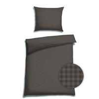 BETTWÄSCHE Satin 140/220 cm  - Dunkelgrau, Basics, Textil (140/220cm) - Florella