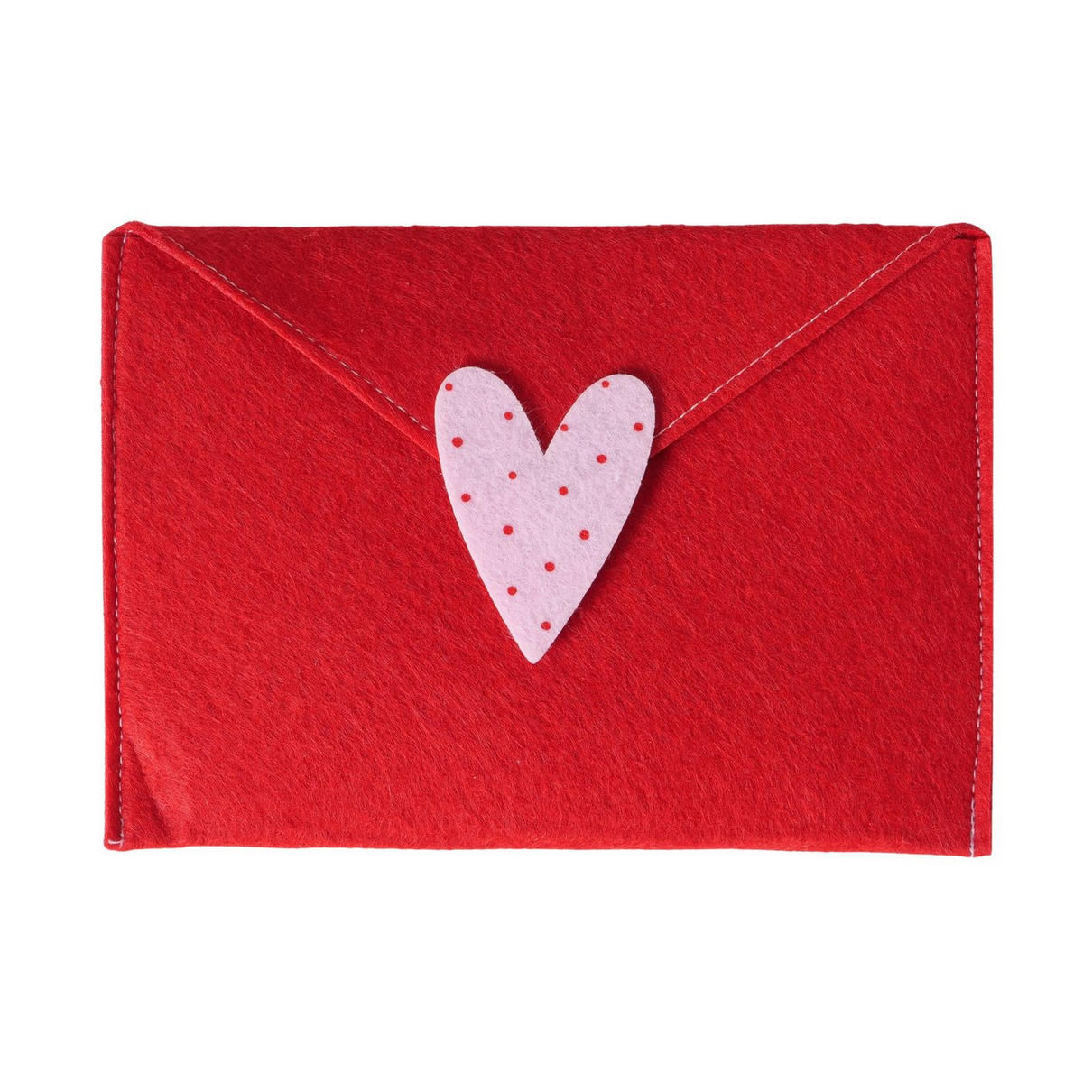 AJÁNDÉKTASAK  - piros/halvány rózsaszín, Basics, textil (19/1/13,2cm)