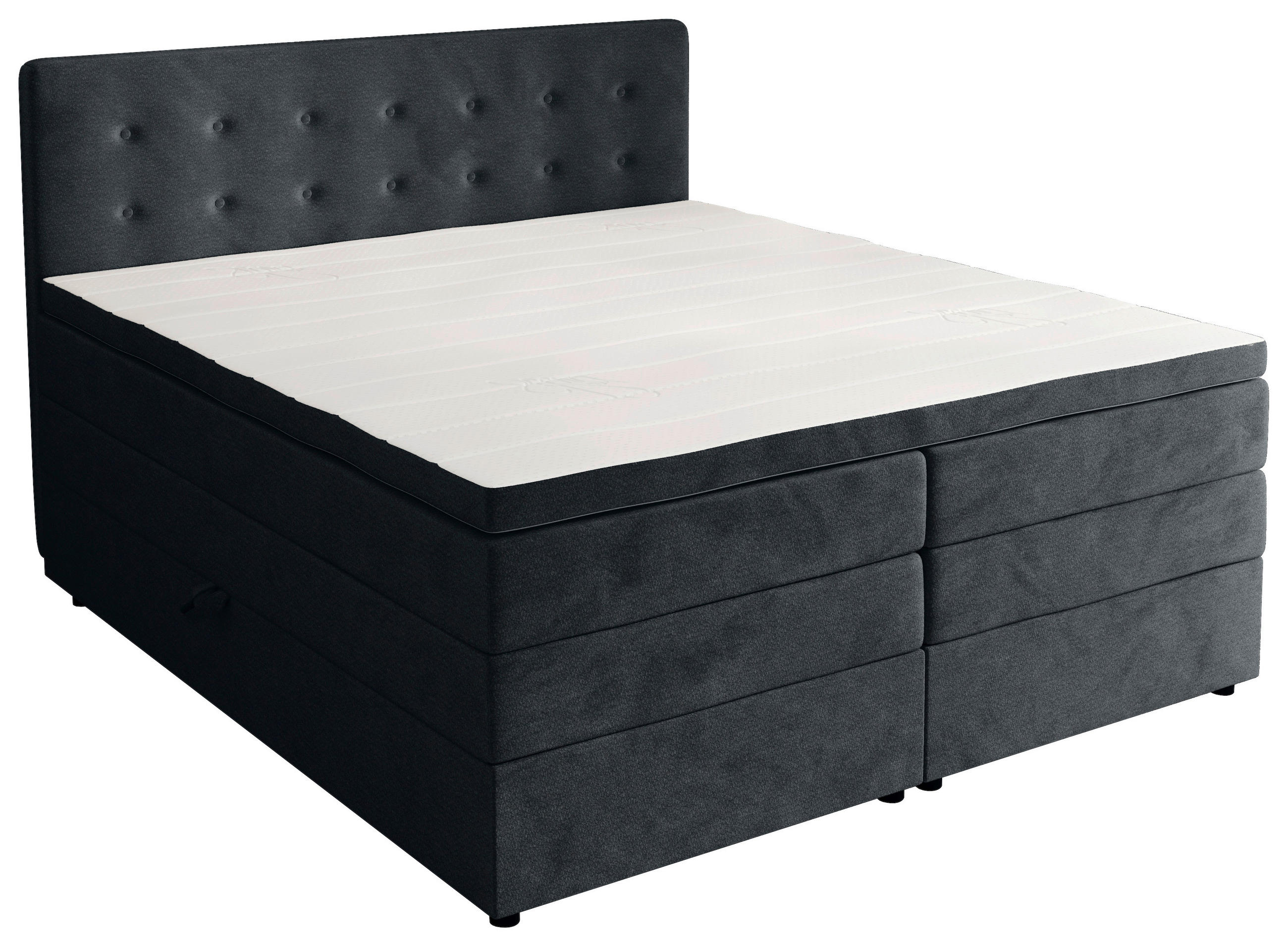 Chameo Boxspringbett Anthrazit 160x200 cm