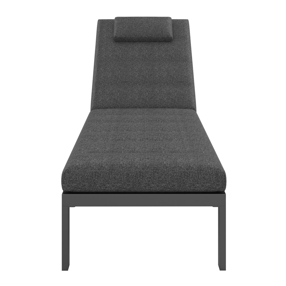 LEŽALJKA VRTNA   metal, tekstil  antracit    - antracit, Moderno, metal/tekstil (199/30/67cm) - Ambia Garden