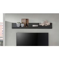 WANDBOARD Anthrazit, Naturfarben  - Anthrazit/Naturfarben, Design, Holzwerkstoff (140/20/15cm) - MID.YOU
