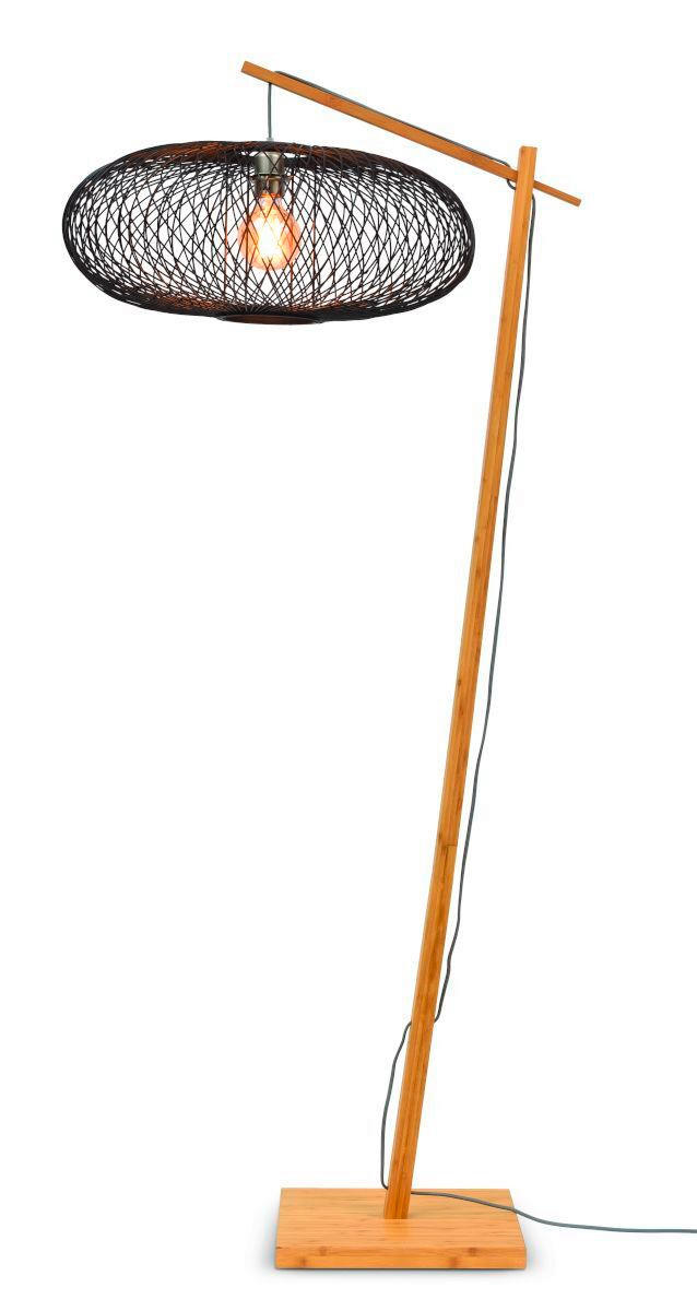 STEHLEUCHTE    - Schwarz/Naturfarben, Trend (176/60/80cm) - Good & Mojo