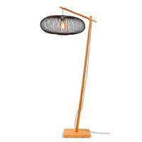 GOLVLAMPA GOOD&MOJO     - svart/naturfärgad, Trend (176/60/80cm) - Good & Mojo