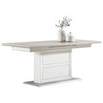 ESSTISCH in Holzwerkstoff 180-220/90/76,2 cm  - Weiß/Grau, LIFESTYLE, Holzwerkstoff (180-220/90/76,2cm) - Hom`in