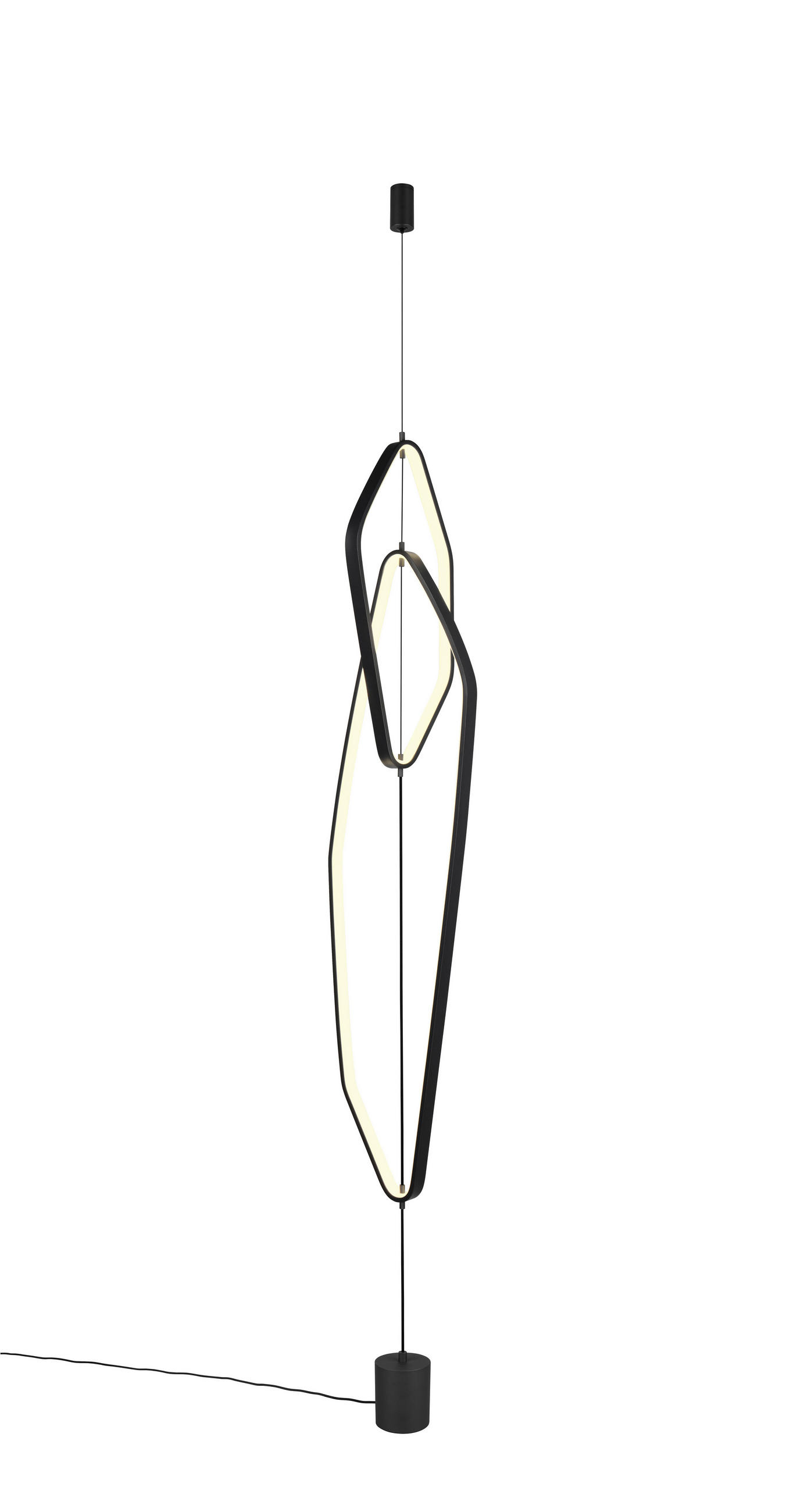 LED-STEHLEUCHTE 28/26/140 cm    - Schwarz, Design, Metall (28/26/140cm)