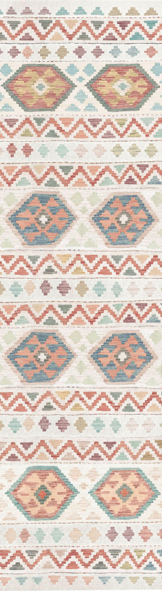 LÄUFER Ondea Ramizh 80/300 cm  in Terracotta, Perlmutt, Graublau  - Graublau/Perlmutt, LIFESTYLE, Kunststoff/Textil (80/300cm) - Lindorug