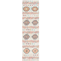 LÄUFER Ondea Ramizh 80/300 cm  in Terracotta, Perlmutt, Graublau  - Graublau/Perlmutt, LIFESTYLE, Kunststoff/Textil (80/300cm) - Lindorug