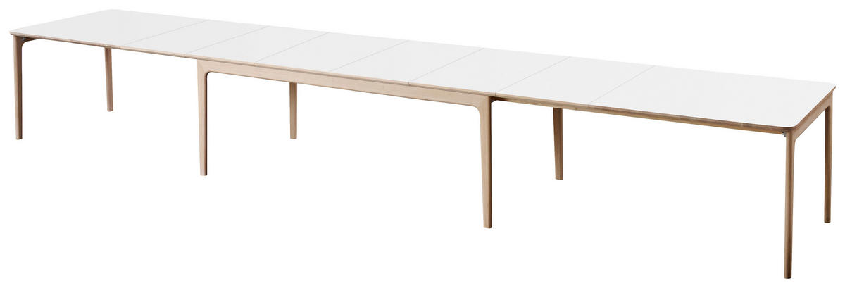 MATBORD i trä 205(361)/101/74 cm   - vit, Klassisk, trä (205(361)/101/74cm) - Skovby