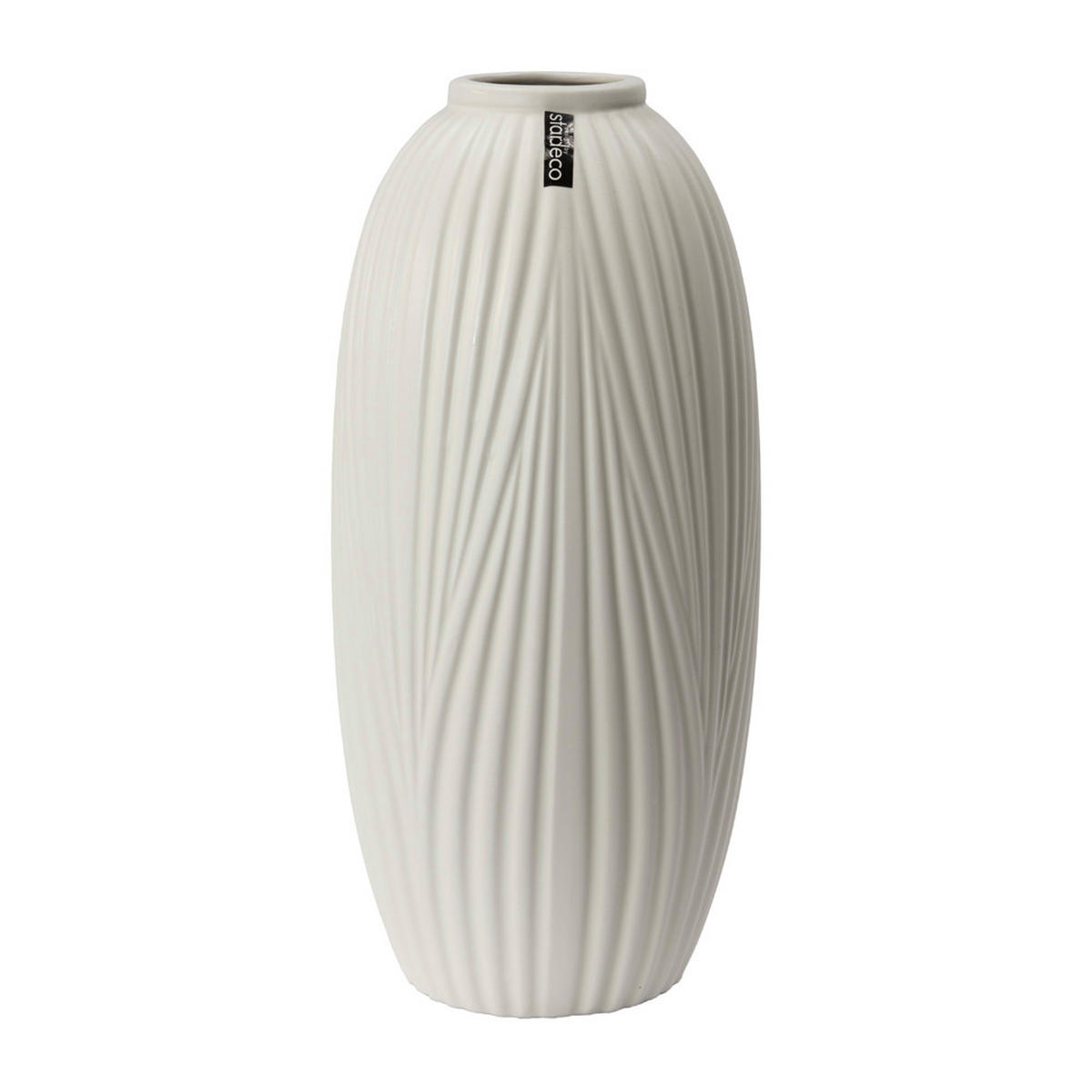 VÁZA, keramika,  - biela, Basics, keramika (19/40/19cm)
