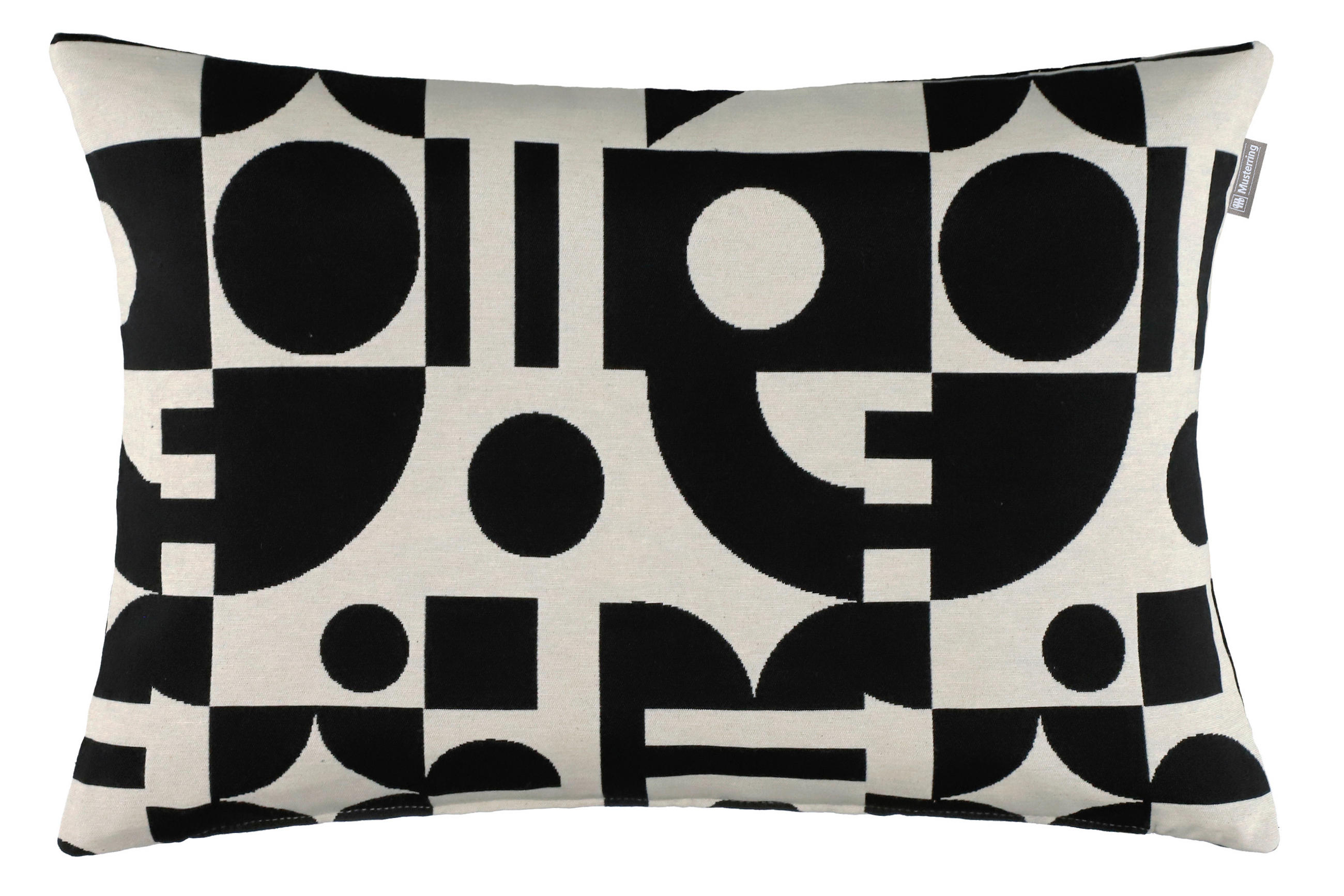 KISSENHÜLLE JustB! by Bettina Zimmermann 38/58 cm  - Schwarz/Weiß, Design, Textil (38/58cm) - Musterring