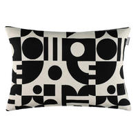 POTAH NA POLŠTÁŘ  38/58 cm - bílá/černá, Design, textil (38/58cm) - Musterring